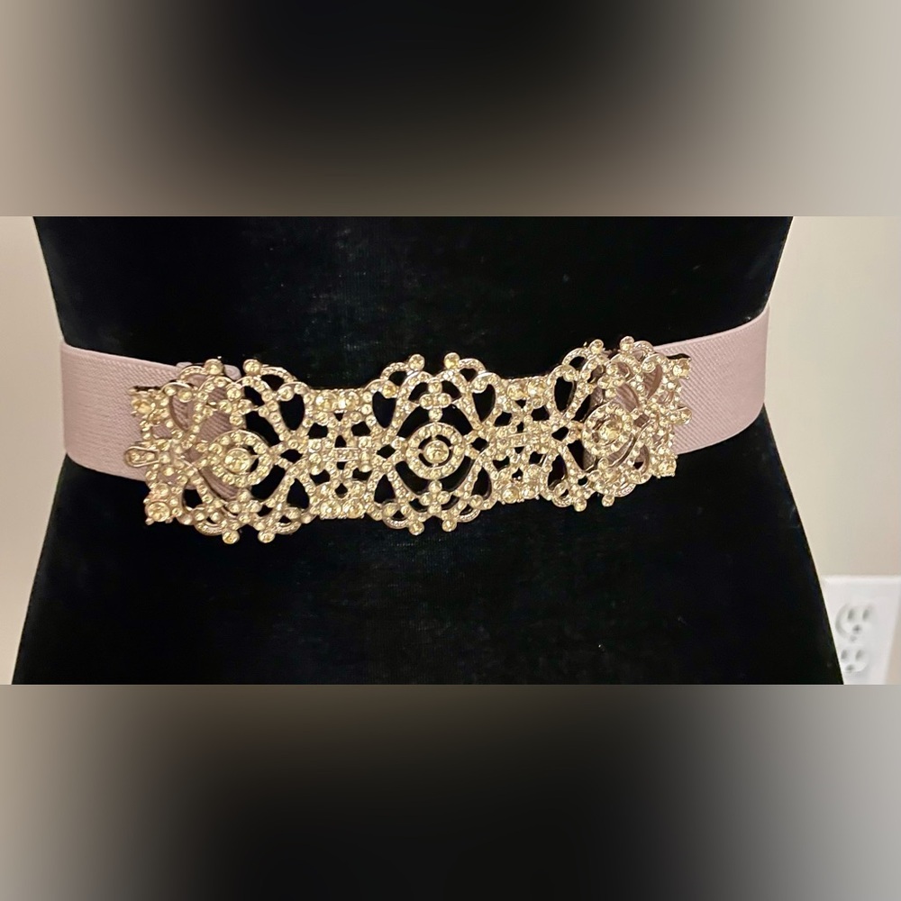 BCBGMaxAzria Gold Embellished Belt